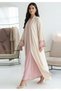 3 In 1 Women Embroidered Inner Dress Muslim Arabic Design Hijab Abaya Set - 2