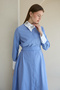 Shirt Dress with Stone Collar 32-2760 - 5