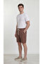 Men's 100% Cotton Linen Muslin Shorts with Back Pockets, Full Fit - 7