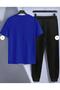 T-Shirt Sweat Suit 2-Piece Combination Sweat-Absorbing Daisy Butterfly Printed Women's / Girls' Model - 2