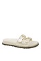 Women's Double Buckle Slippers Orthopedic Comfortable Daily Use Beige 9988-13