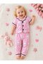 100% Cotton Short Sleeve Buttoned Summer Happy Rabbit Patterned Girls Boys Unisex Baby Kids Pajama Set - 2