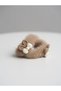 2 Pieces of Children's Hair Clips with Elastic Bow Figures in Brown and White Color - 3