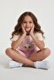 Powder Ballerina Patterned T-Shirt and Shorts Set for Girls, 2-Piece Set 23881 - 4