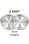 Aluminum 2 Pieces 8-Person 38cm Kadayif Kunefe Dessert Baking Tray Plate