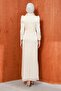 Cream Vibrant Evening Dress - 4
