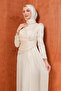 Cream Vibrant Evening Dress - 2