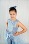 Layers of Tulle with a Tail, Shiny Sleeveless Spanish Flare 3-Piece Girls' Outfit – Show, Party, and Special Occasion Attire - 2