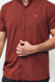 Cotton Lycra Seersucker Fabric Slim Fit Short Sleeve Shirt - 5