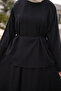 Black Lace Detailed Skirt Suit - 4