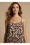 Olympos Series - Double Slit Patterned Modal Beach Dress - 4