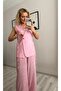 Waist-Tied Lined Vest and Trousers Set - 5