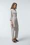 Flowy Beige Suit with Belted Flap Pockets 1212 - 4