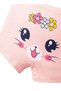 Girls Cotton Bunny Face Print Pack of 4 - 3