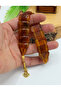 Hareli Brown Love Knot Tasseled Powder Amber Fish Prayer Beads 201025468 - 2