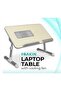 Adjustable Foldable Laptop Table with Cooling Fan & Portable Study Desk