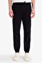 F4680Axbk81 Black Jogger Fit Trousers with Tie Waist and Three Pockets - 3