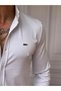 Slimfit Mercerized Cotton Long Sleeve Shirt - 2