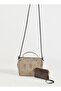 Soft Suede Women's Shoulder and Handbag Set – Stylish and Suitable for Daily Use in Beige - 5