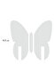 6Pcs Butterfly Shape Acrylic Glass Cup Decoration - 2