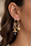 Fish Bone Sea Star Crystal Earrings