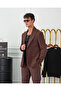 100% Cotton Linen Modern Fit Knitted Belt Detailed Linen Suit - 4