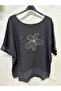Linen Daisy Embroidered Net Detailed Blouse Standard 38/48 - 2