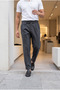 Men's Boyfriend Style Pleated Double-Legged Smoked Fabric Trousers Mz-1054