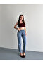 Women's Boy Fit Cropped Lycra Straight Leg Jeans - 2