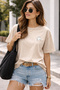 Minimal Ghost Printed Unisex Oversize T-Shirt – Cotton Crew Neck Casual T-Shirt