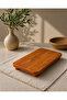 1. Quality Solid Wood Stand – Kitchen Organizer, Cheese Serving Plate, Decorative Wooden Tray - 7