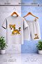 Children's Sinser Kaplan Standing Printed Crew Neck T-Shirt - Shorts Set