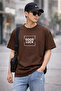 Good Luck Text Printed Unisex Oversize T-Shirt – Cotton Crew Neck Casual T-Shirt