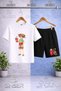 Kids' Boys Watermelon Combination Printed Crew Neck T-Shirt - Shorts Set