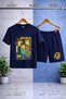 Children's Smpsn Sinser Printed Crew Neck T-Shirt - Shorts Set