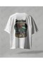 Palestine Design Oversize Unisex T-Shirt with Kefiye Pattern Streetwear Print