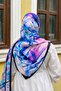 Mixed Pattern Pink Soft Shawl - 4