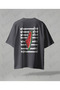 Palestine Design Oversize Unisex T-Shirt with Kefiye Pattern Streetwear Print