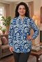 Plus Size Mother's Viscose Button-Up Shirt