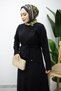 Sewn Detailed Buttoned Skirt Suit Tsd260201 Black - 3