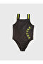 Lcw Eco Green Printed Girls' Swimsuit