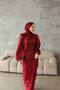 Women's Chiffon Top with Feather Detail at the Bottom, Bow Collar Evening Dress, Engagement, Wedding, Graduation Dress - 2