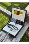 Golden Rosary-Letter Combination- with Gold Particles - Golden Rosary-Name Can Be Engraved on It Square Boxed - 7