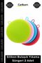 Special Production Flexible and Durable Kitchen Cleaning Utensils Hygienic Silicone Dishwashing Sponge 2 Pieces - 2