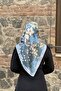 Flower Pattern Yellow Soft Scarf - 3