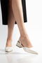 Blush Pointed-Toe Short Block-Heel Women's Shoes - 4