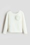 Tulle-appliqué top