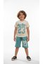 Boy's Summer Shorts Set T-Shirt Shorts Bottom Cotton Pocket Casual Combination 3-4-5-6-7-8-9-10 Years Old - 4