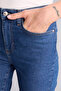 Normal Folded Jean Navy Blue Women's Shorts A1958Ax/Nm28 - 4