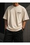 Men's Black Oversize Basketball Themed "Focus" Printed 100% Cotton T-Shirt - 2